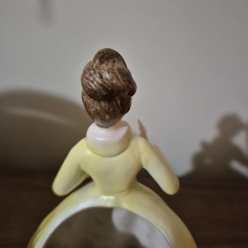 Vintage Yellow Ceramic Figurine